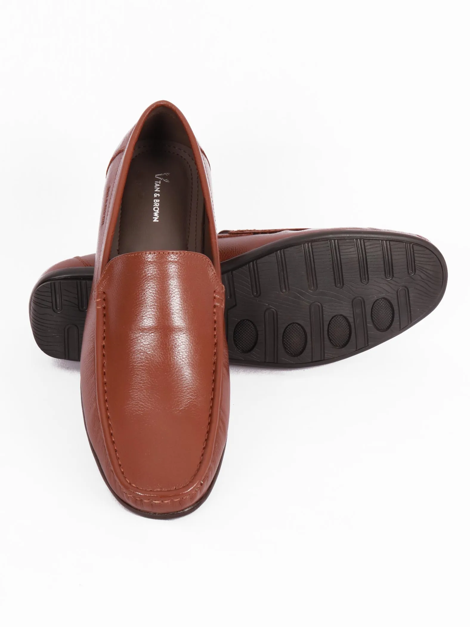 TAN & BROWN LOAFER