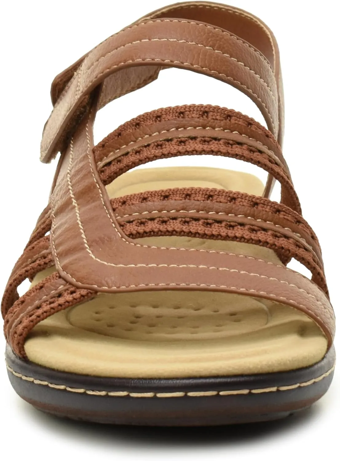 TARYN ROSE Title: Women's Comfort Sandal – Cushioned Footbed, Arch Support, and Adjustable Straps – Durable and Stylish - KOMEY
