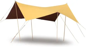 Tent Tarp Hammock Rain Fly Tent Tarp Camping Tarp for Camping Hiking Outdoor Sun Shelter Tent Tarp (Color : Polyester Cotton Fabric Yellow)