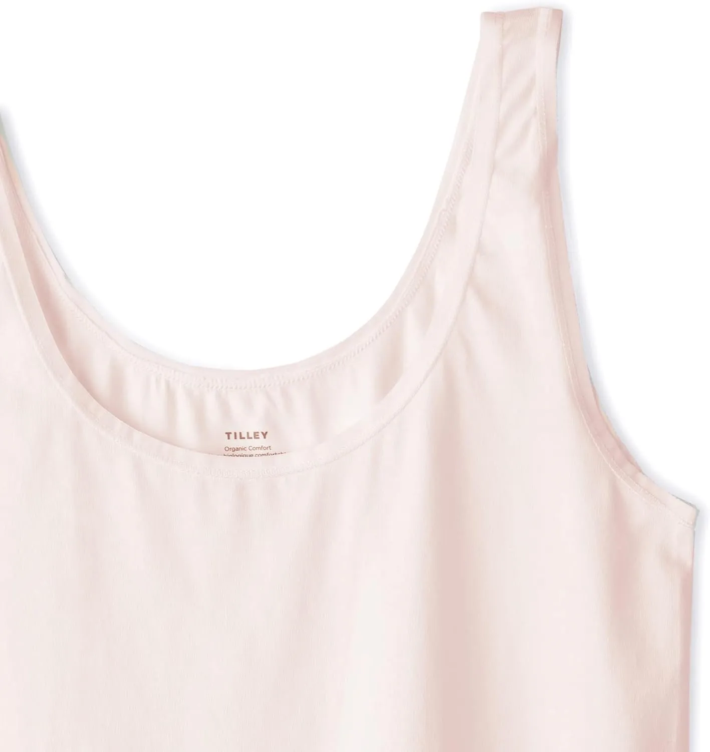 Tilley Women's Organic Cotton Scoop Neck Tank Top – Lightweight Soft Sleeveless Shirt for Layering, Travel & Everyday Comfort