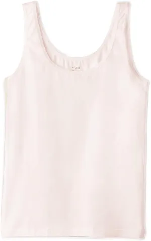 Tilley Women's Organic Cotton Scoop Neck Tank Top – Lightweight Soft Sleeveless Shirt for Layering, Travel & Everyday Comfort