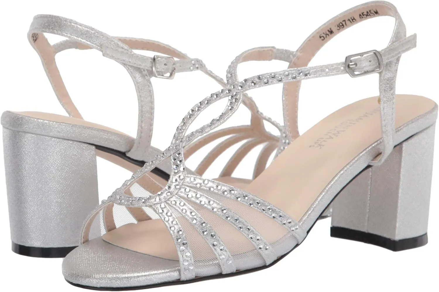 Touch Ups Women's T-Strap Block Heel Heeled Sandal