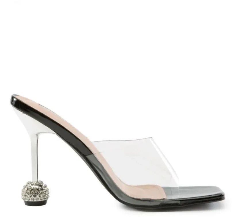 TRANSLUCENT BLACK HIGH HEEL