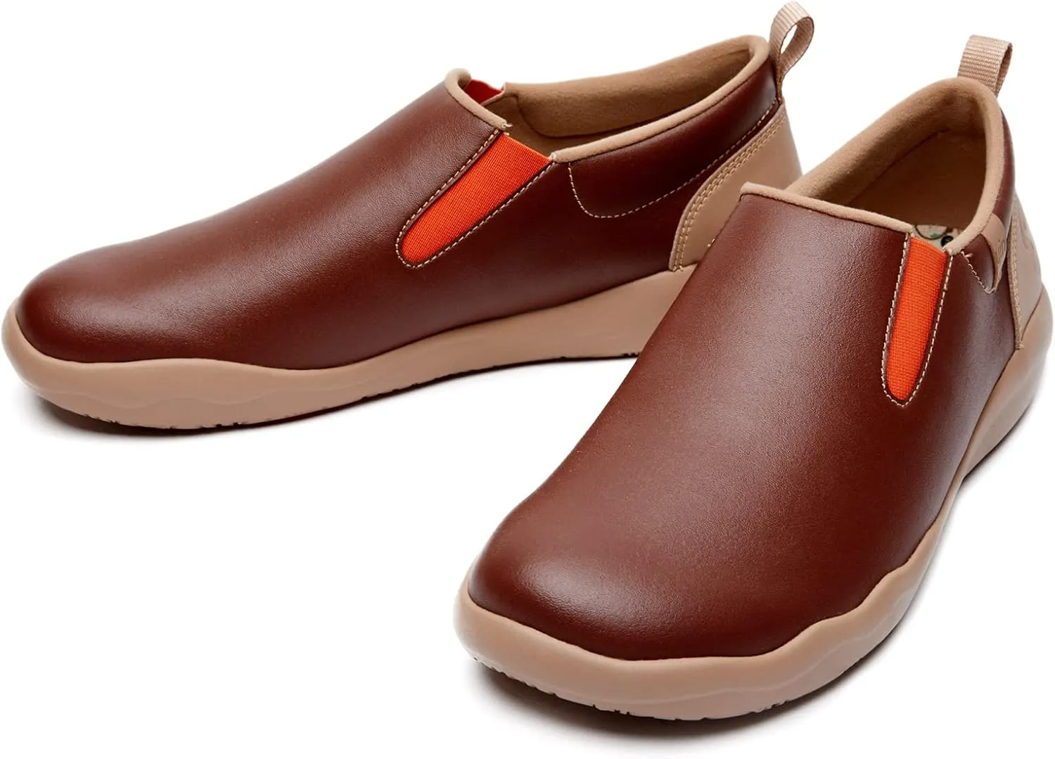 UIN Men's Walking Shoes Slip On Cow Suede Casual Lightweight Comfort Fashion Sneaker Cuenca