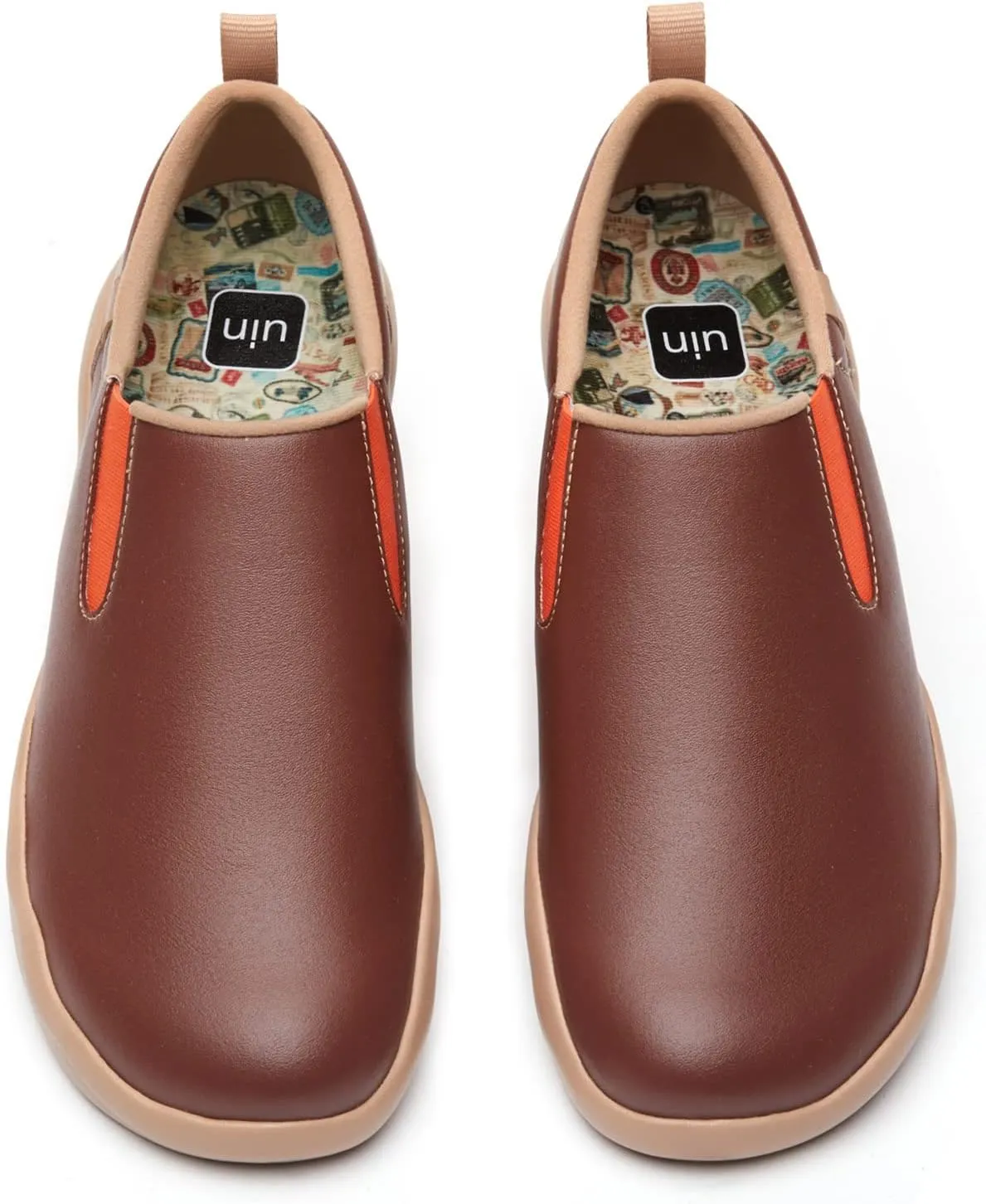 UIN Men's Walking Shoes Slip On Cow Suede Casual Lightweight Comfort Fashion Sneaker Cuenca