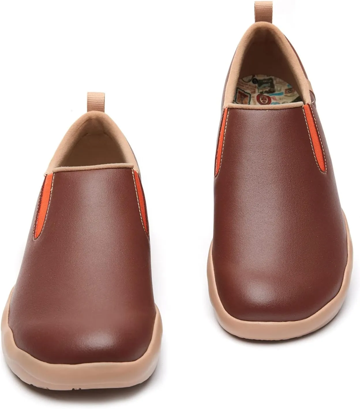 UIN Men's Walking Shoes Slip On Cow Suede Casual Lightweight Comfort Fashion Sneaker Cuenca