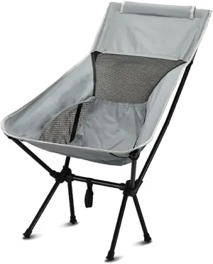 Ultra-Light Folding Chair,High-Back Camping Chair,Breathable Mesh Backpack Chair,Outdoor,Camping,Picnic,Hiking,Travel (Color : A)