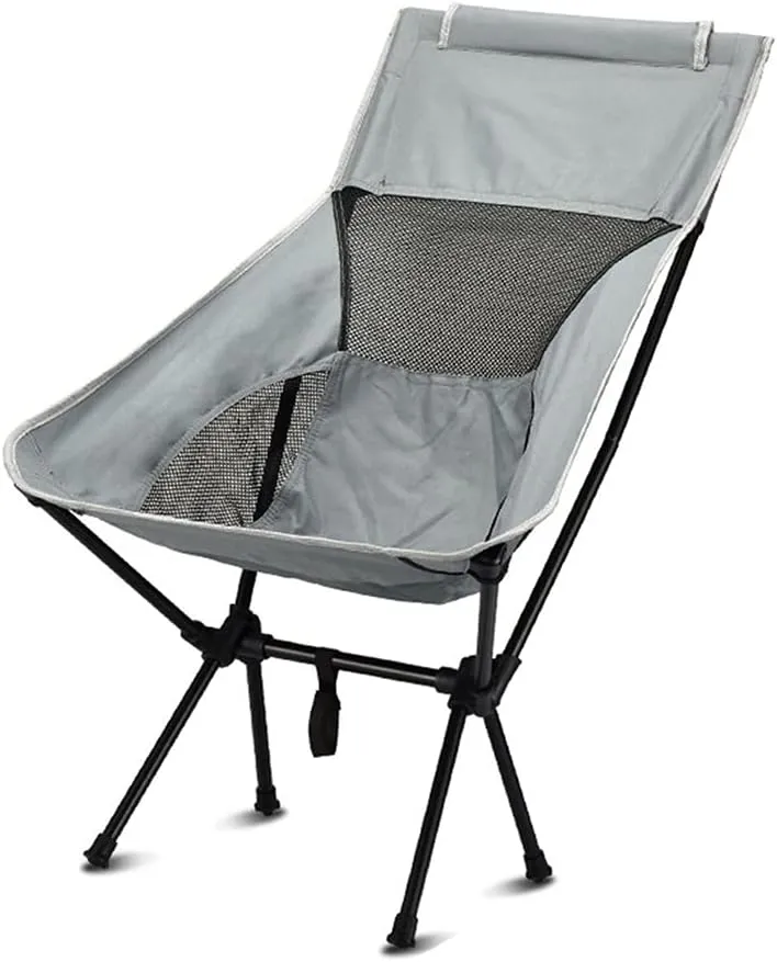 Ultra-Light Folding Chair,High-Back Camping Chair,Breathable Mesh Backpack Chair,Outdoor,Camping,Picnic,Hiking,Travel (Color : A)