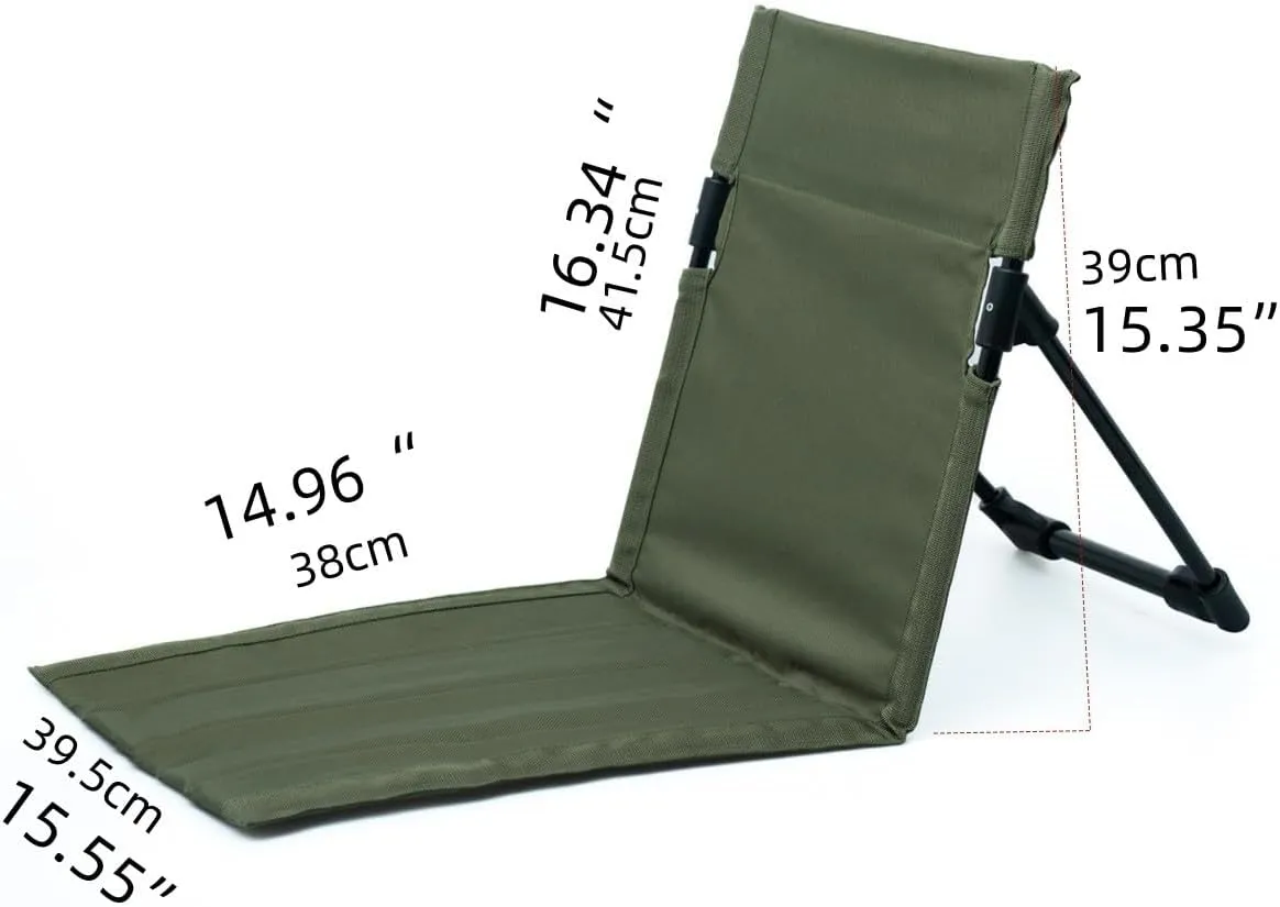 Ultra-Lightweight Outdoor Folding Chair Portable Outdoor Chair 1.2lb (Green)