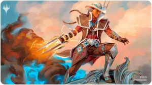 Ultra PRO - Outlaws of Thunder Junction Playmat Ft. Annie Flash for Magic: The Gathering, Limited Edition Unique Artistic Collectible Card Gaming TCG Playmat Accessory