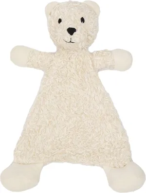 Under the Nile Organic Cotton Flat Faux Fur Sherpa Snuggle Bear Toy, 13” Tall