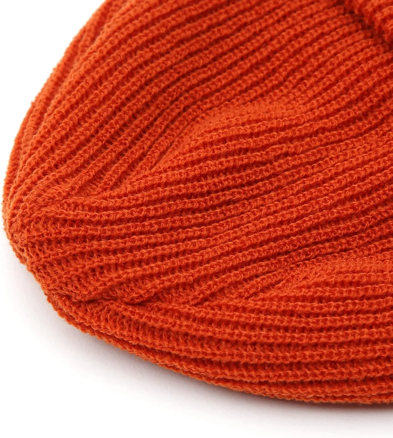 UNDERCONTROL Logo Label Patch Unisex Fall Winter Short Thick Cuffed Rollup Warm Beanie Korea Trawler Fisherman Knit Skull Hat