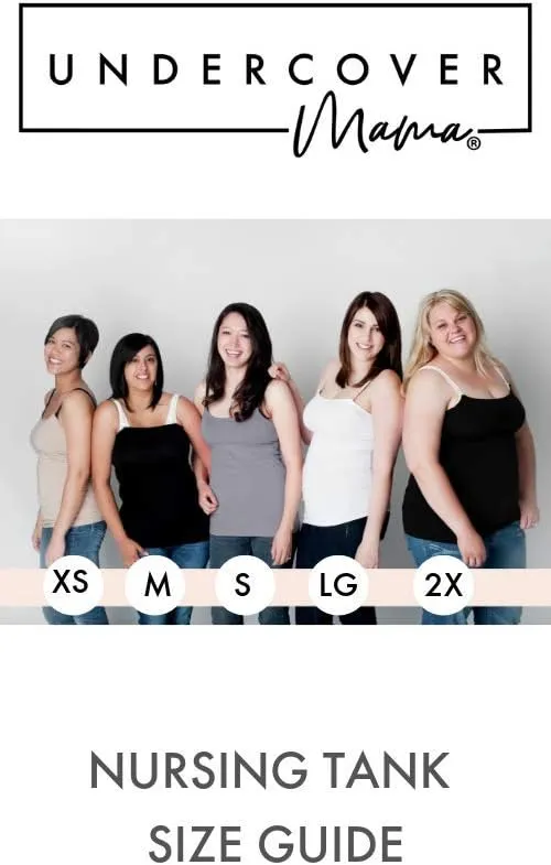 Undercover Mama Women's Strapless Maternity Nursing Top, Universal Bra Attachment for Breastfeeding & Pregnancy