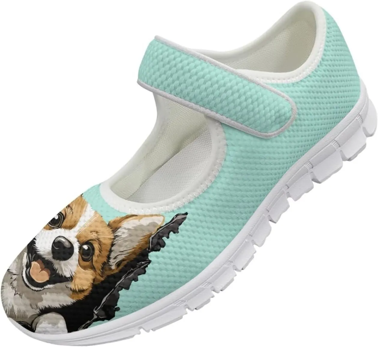 UNICEU Women's Mesh Flat Shoes Casual Low Top Mary Jane Shoes Dressy Shoes Anti Slip Breathable Athletic Shoes Comfortable Footwear