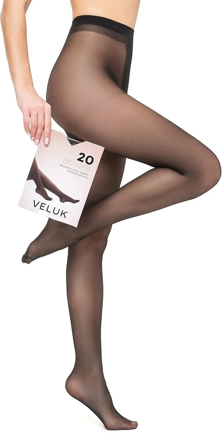 Veluk Sheer Pantyhose for Women 20 Denier
