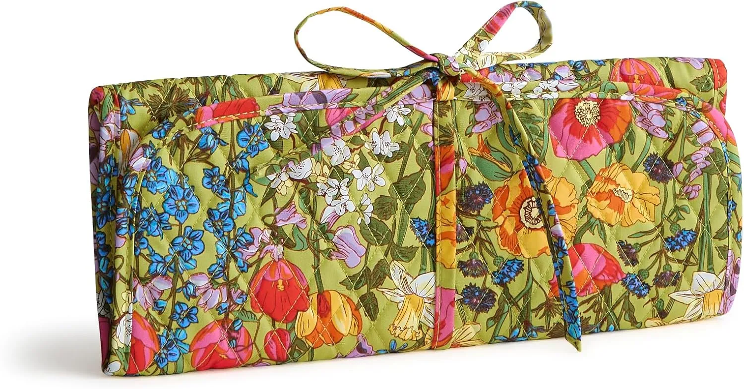 Vera Bradley Premium Cotton Hair Accessory Organizer, Meadow Bouquet