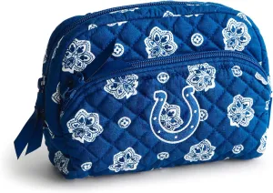 Vera Bradley Women's Cotton NFL Medium Cosmetic Makeup Organizer Bag (Multiple Teams Available)