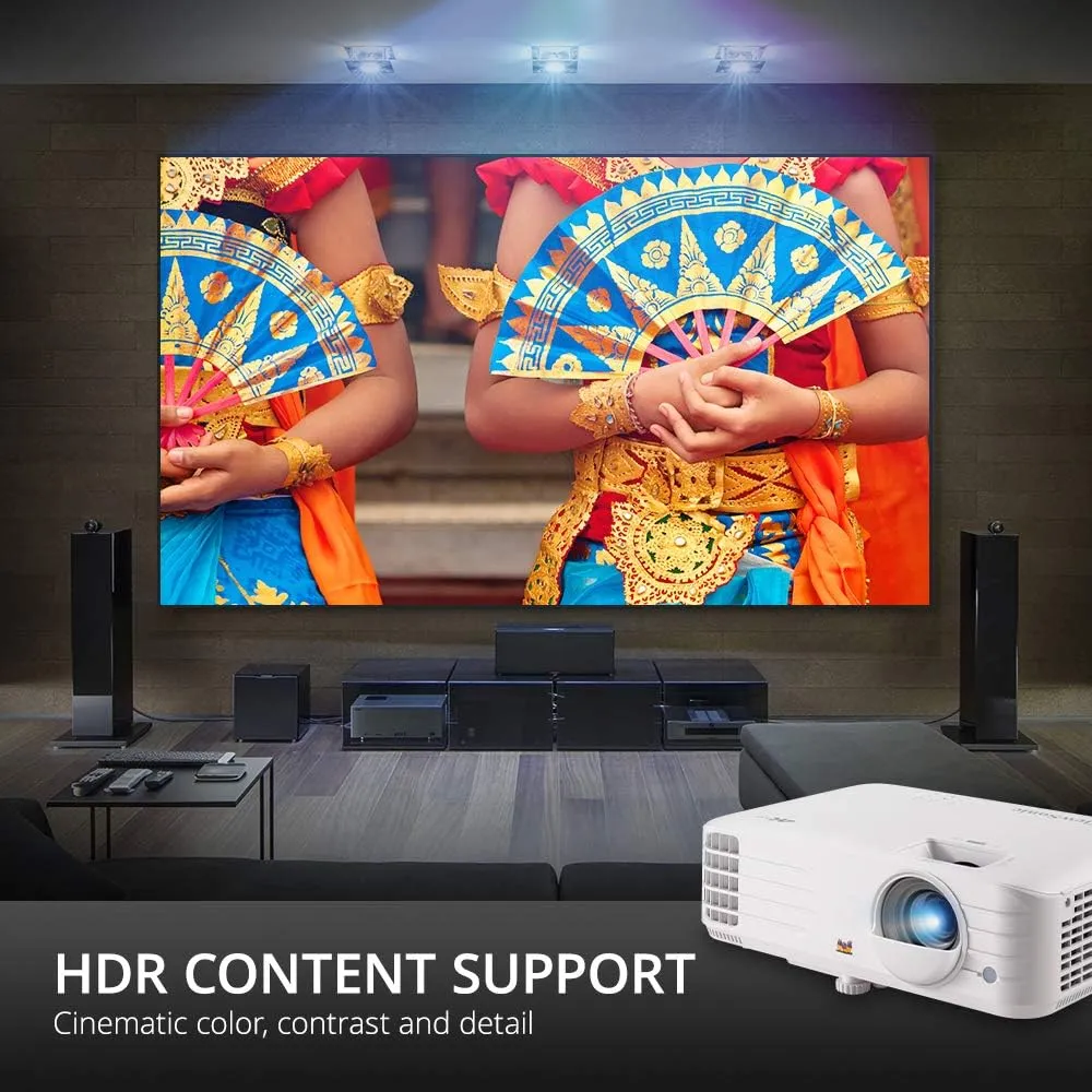 ViewSonic PX701-4K UHD 4K Projector with 3200 Lumens, 240Hz, 4.2ms, HDR, Auto Keystone, Dual HDMI for Home Theater