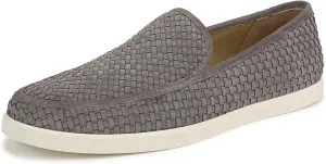 Vince Mens Sonoma Loafer Smoke Grey Woven Suede 10.5 M