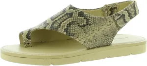 Vince. Women's Olsen Flat Sandal, Barley Snake, 7