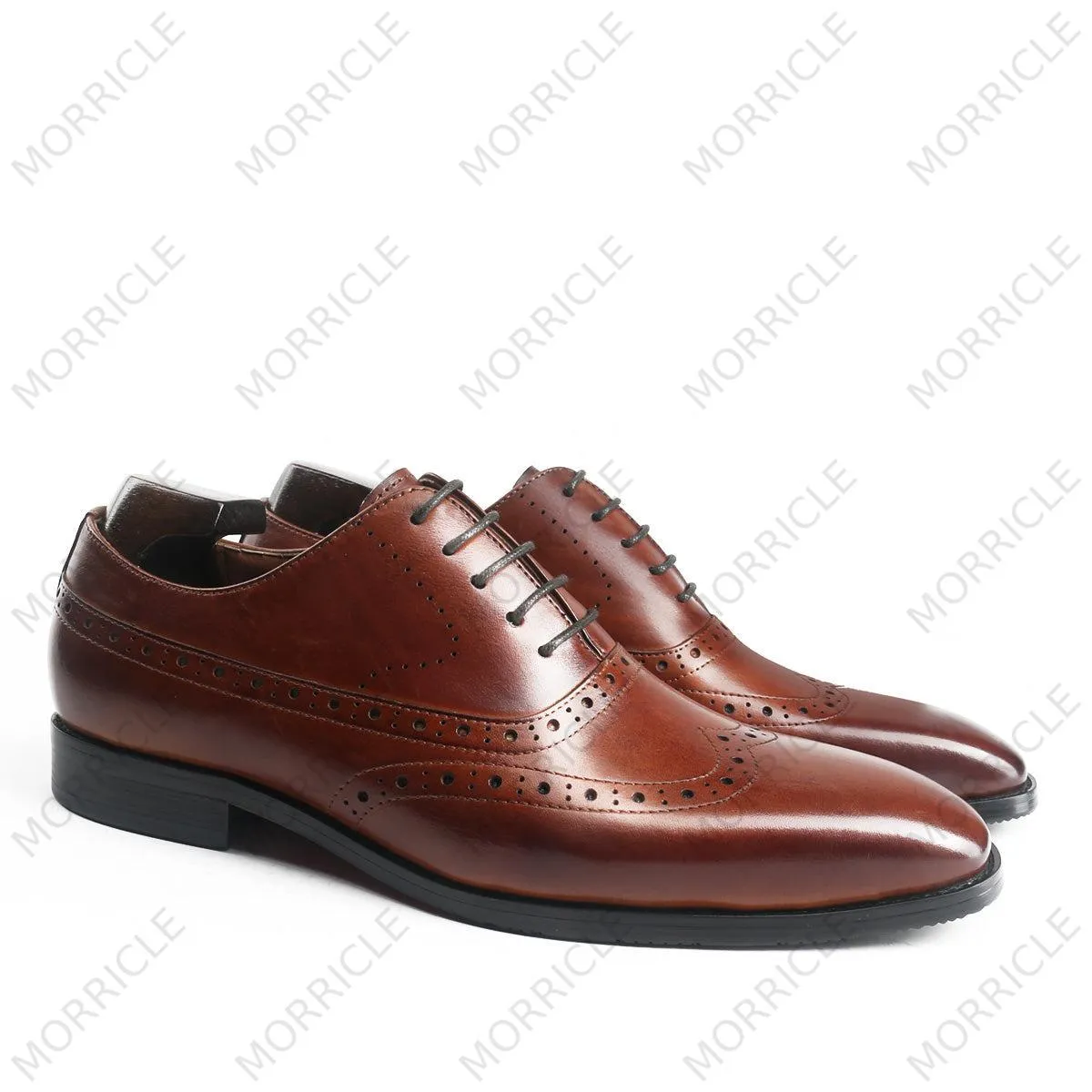 Vintage Brown Wingtip Oxford Shoes