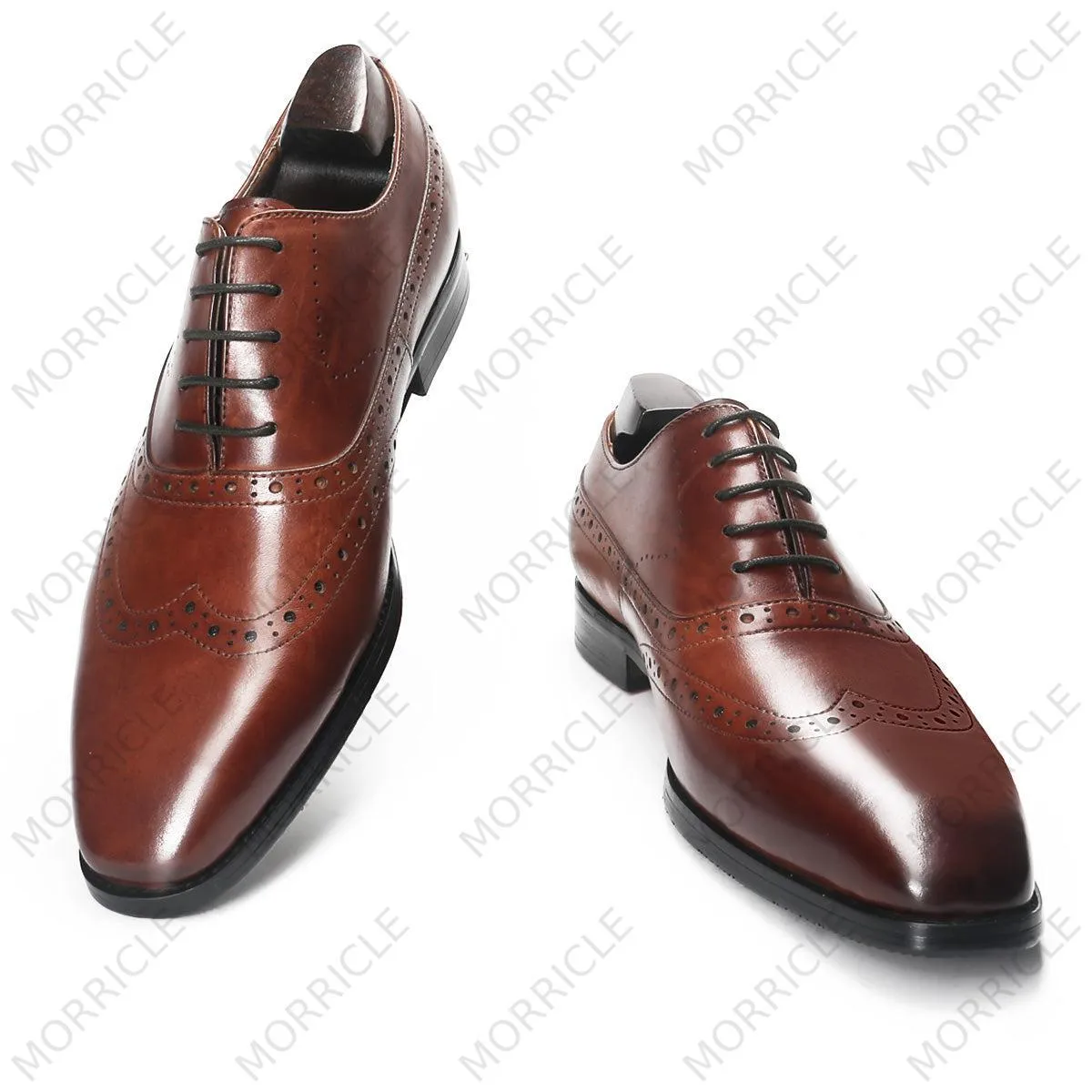 Vintage Brown Wingtip Oxford Shoes
