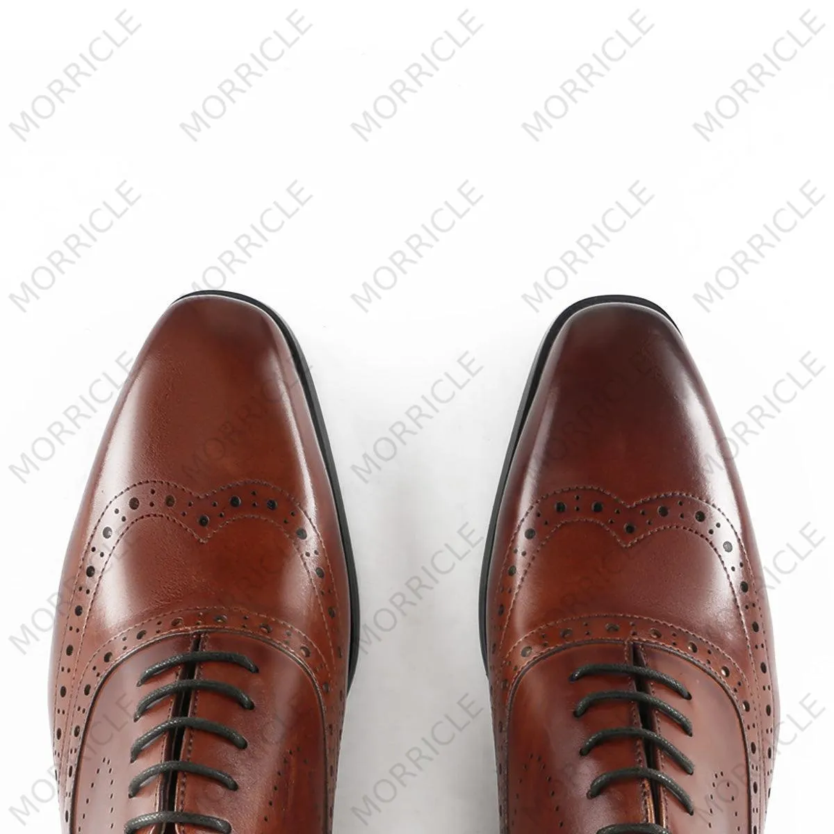 Vintage Brown Wingtip Oxford Shoes