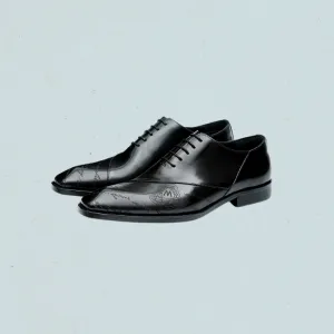 Vintage Craftsman Black Oxford Shoes – Classic Men’s Dress Shoes in Black & Brown