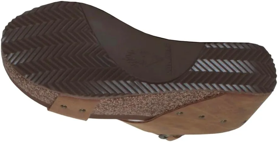 VOLATILE Womens Poolside Studded Ankle Strap Casual Sandals Casual Mid Heel 2-3" - Brown