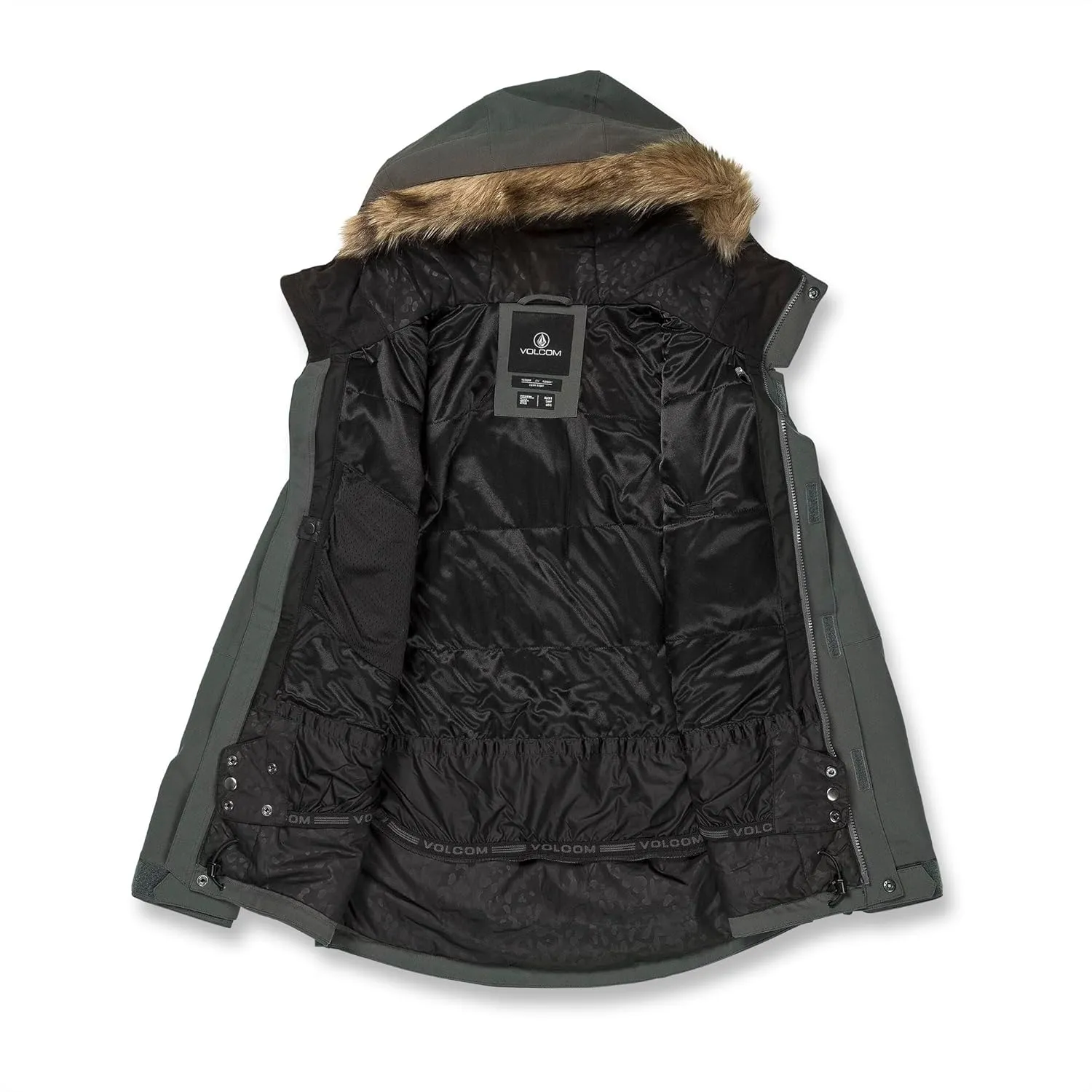 Volcom Women's Shadow Insulated Snowboard Ski Winter Hooded Jacket