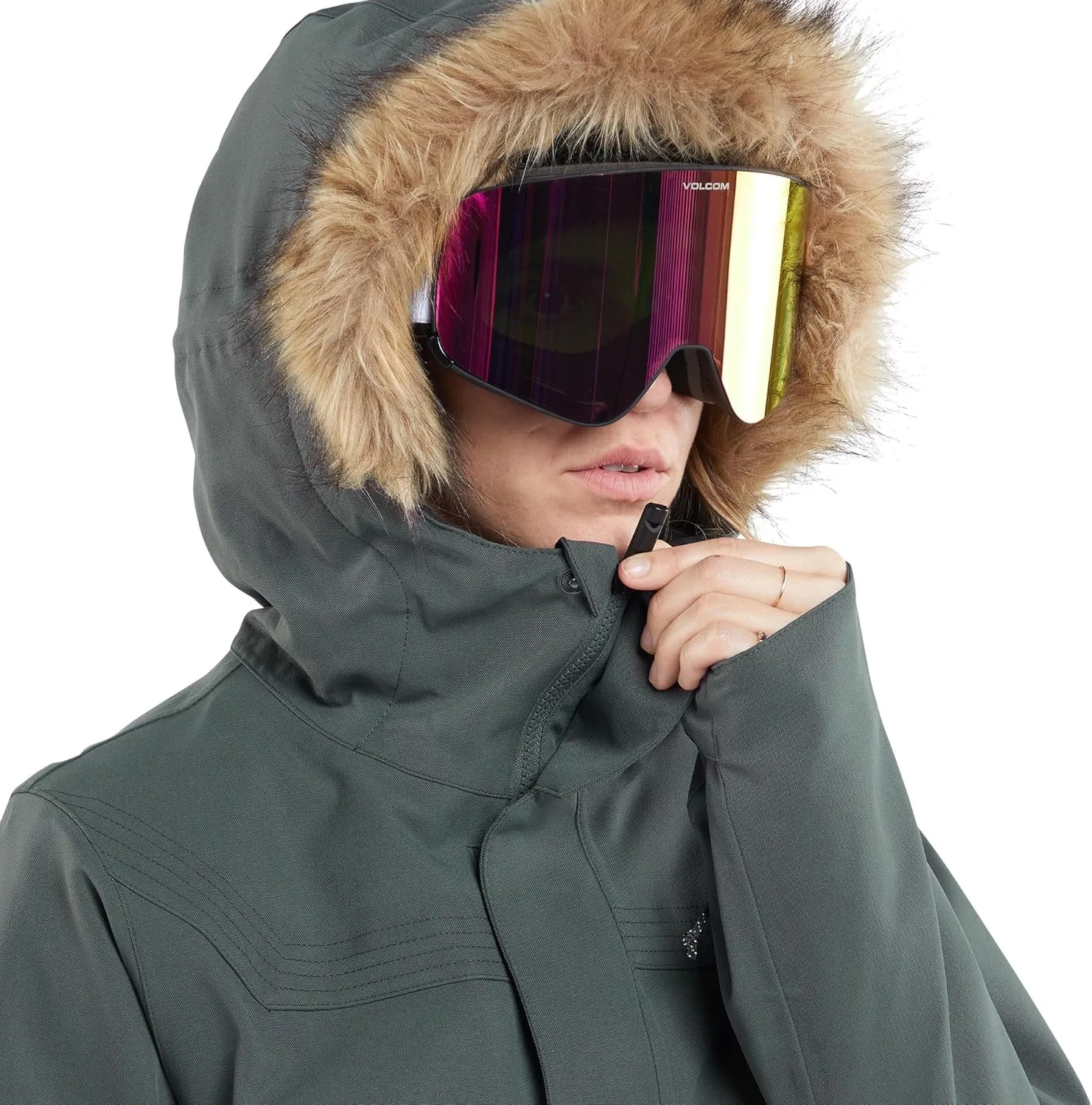 Volcom Women's Shadow Insulated Snowboard Ski Winter Hooded Jacket