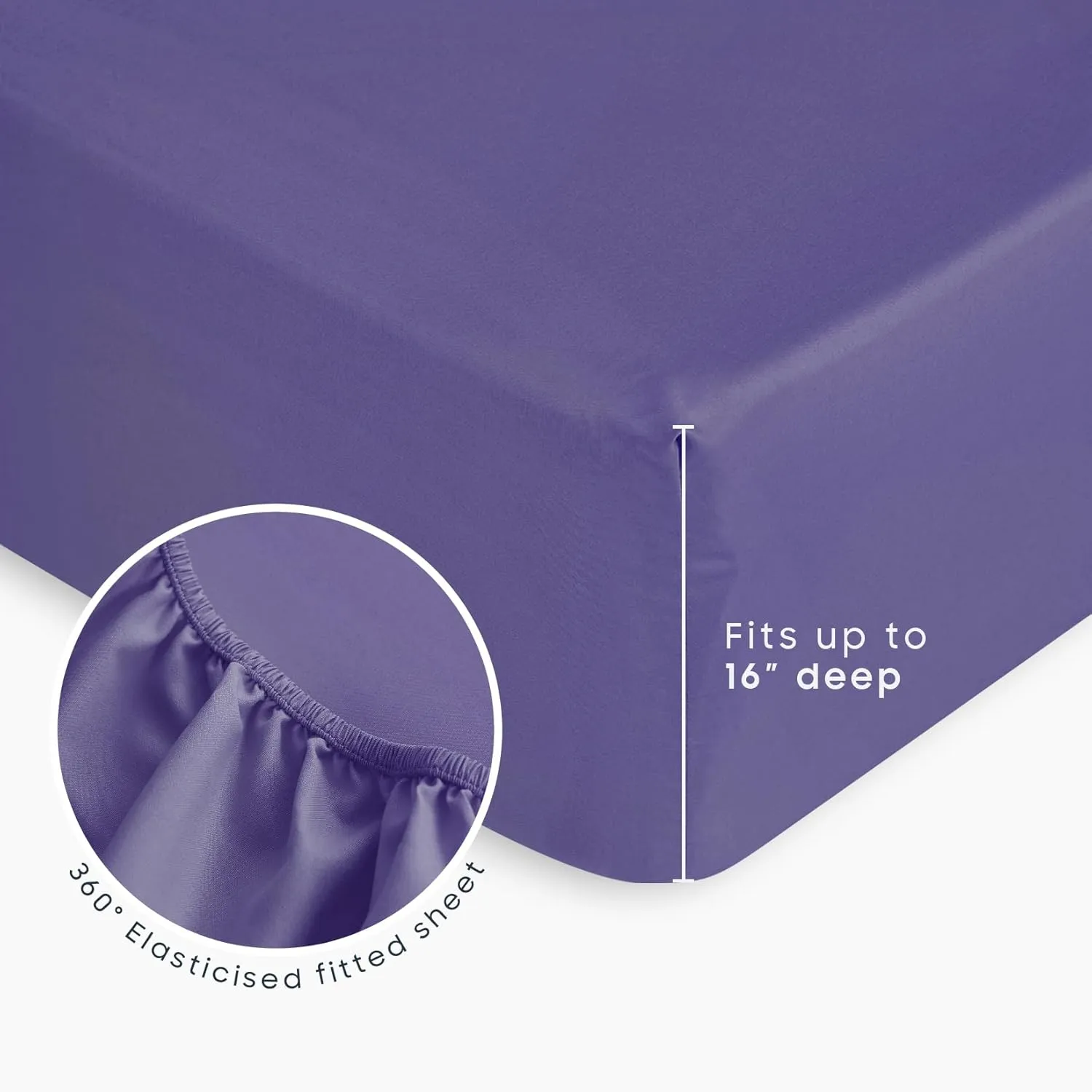 Wake In Cloud - Constellation Comforter Set with Sheets, Celestial Space Star Galaxy Astrology Lightweight Bedding for Teen Kids Boys Girls, 7 Pieces Bed in a Bag, Indigo Purple, Queen Size