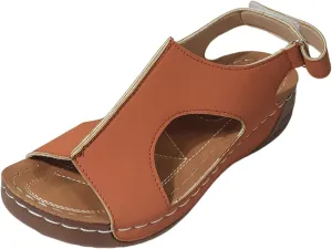 Wedge Sandals for Women Open Toe Orthopedic Sandal Walking Espadrilles Platform Wedges Sandals Casual Buckle Ankle Strappy Slip on Sandal Comfortable Dressy Summer Shoes
