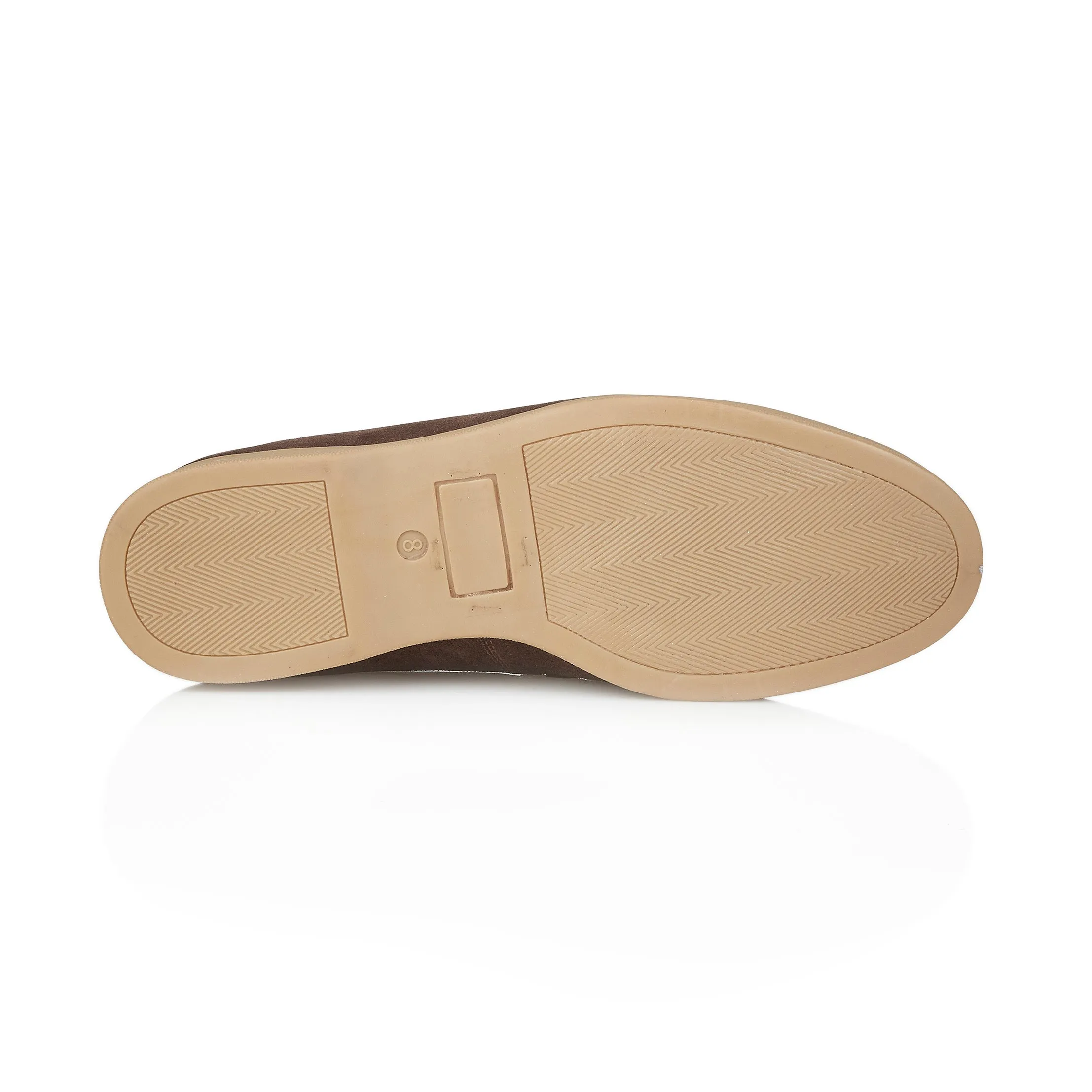 Wembley Suede Leather Tassel Loafers - Brown