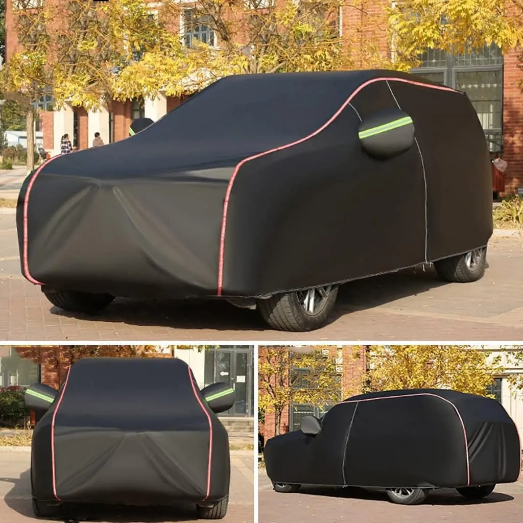 WOLWES Car Cover are Suitable for Alpina B3 Touring All-Weather Windproof, Snowproof, Rainproof, UV-Protected and Breathable All-Season Universal with Side Door Zip Oxford Cloth Car Cover (Color : Bl