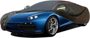 WOLWES Car Cover are Suitable for Lamborghini Asterion All-Weather Windproof, Snowproof, Rainproof, UV-Protected and Breathable All-Season Universal with Side Door Zip Oxford Cloth Car Cover (Color :