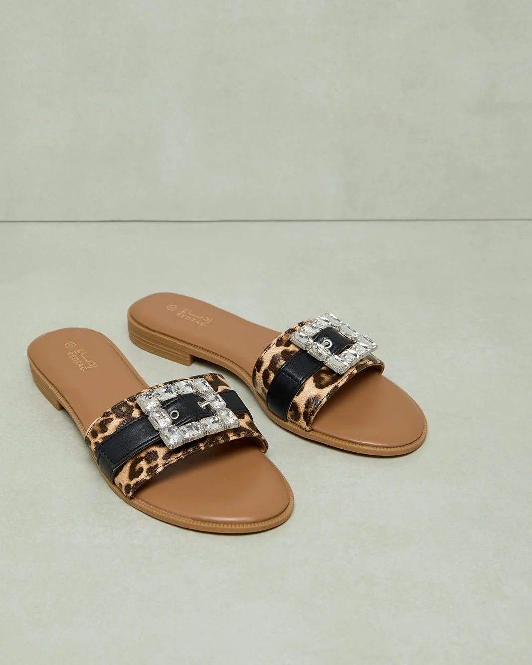 Women Brown Embellished Mule