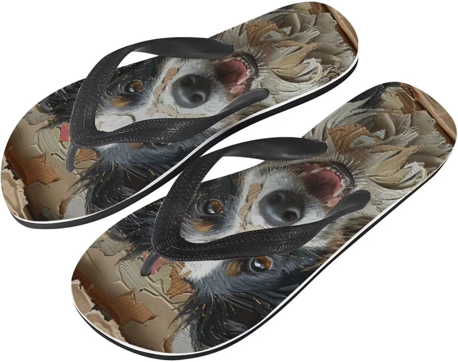 Women Sea Wave Flip Flop Sandal, Cute Lotus Orthotic Flip Flops Lightweight Flat Sandals Indoor Outdoor for Summer
