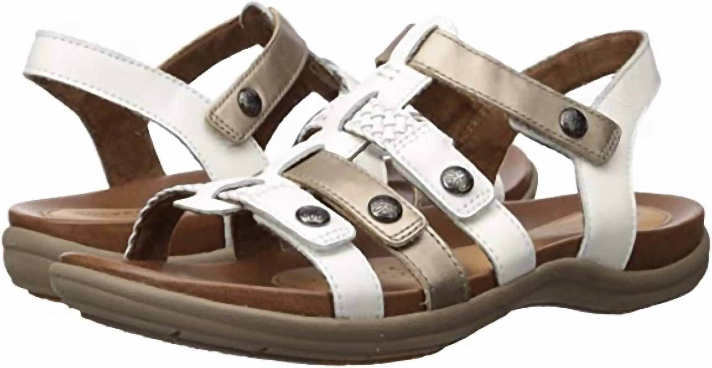 Women's Cobb Hill Rubey Tstrap Sandal In White Multi