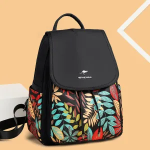 Women's Fashion Korean Style Printed Large Capacity Backpacks