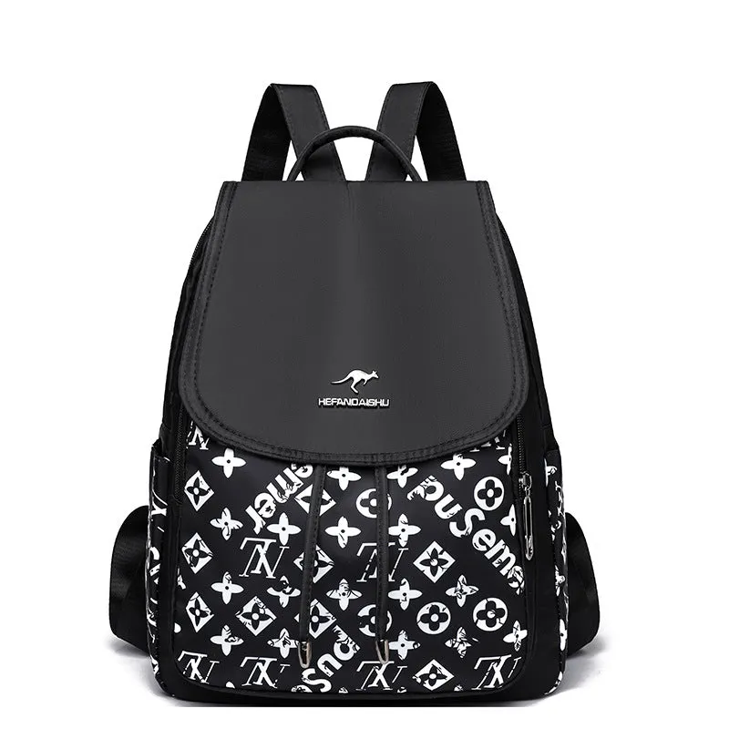 Women's Fashion Korean Style Printed Large Capacity Backpacks