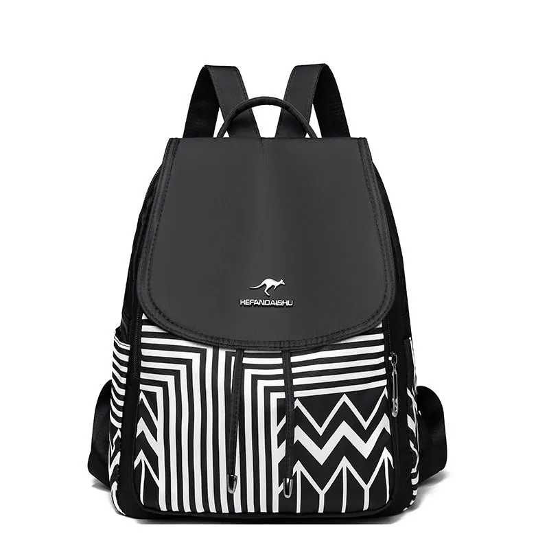 Women's Fashion Korean Style Printed Large Capacity Backpacks
