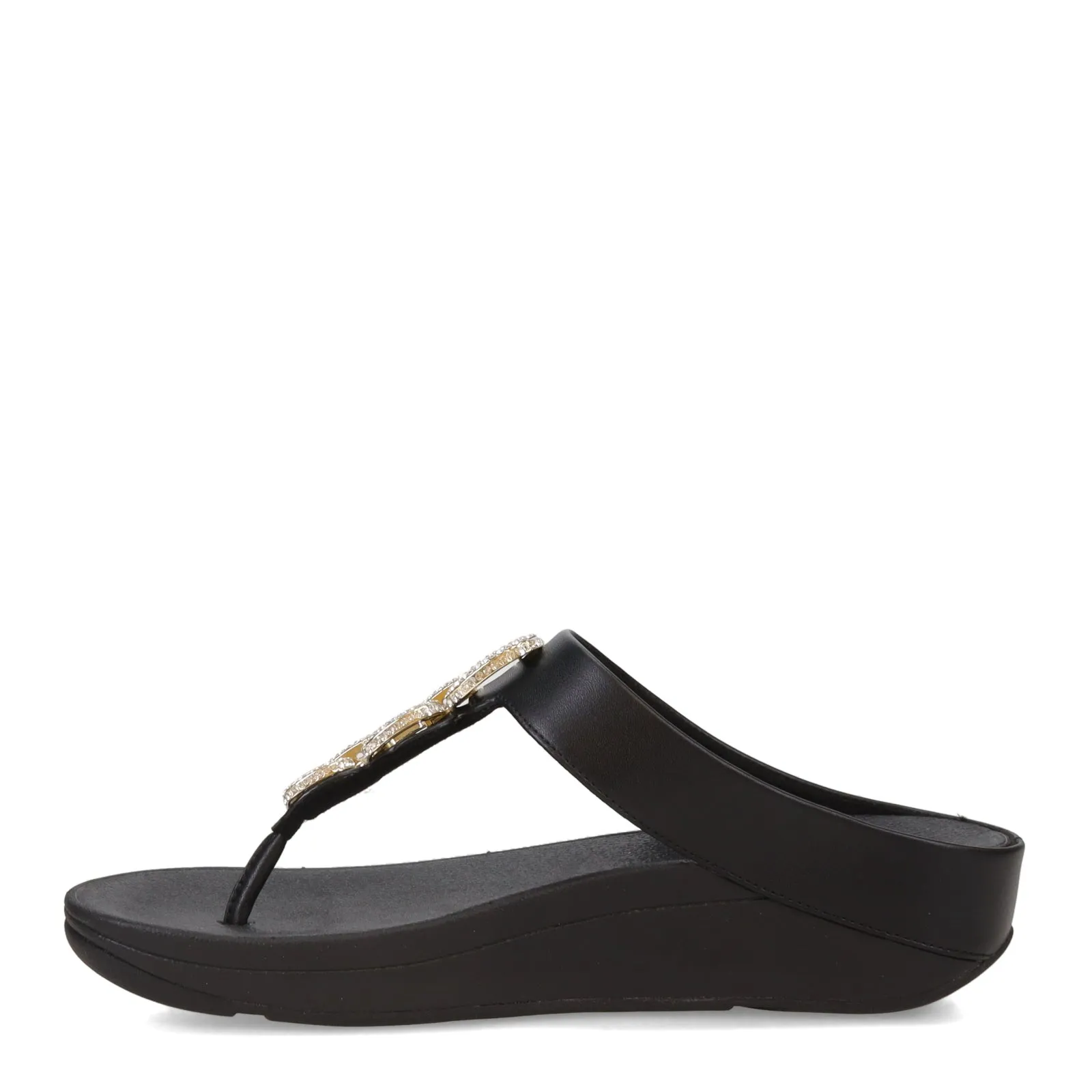 Women's FitFlop, Fino Crystal Chain Toe-Post Sandal