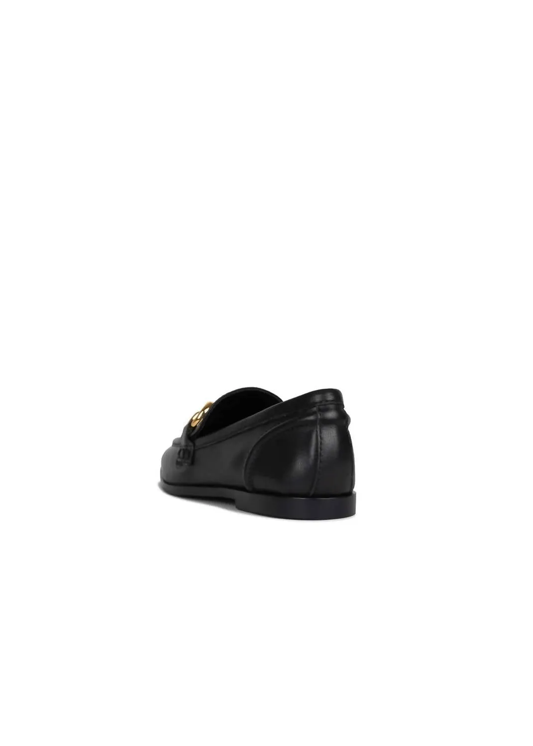 Women's Velviteen Loafer In Black Gold