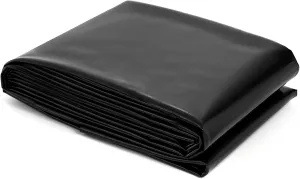 yarlung 7x10 Feet Pond Liner, 20 Mil Fish Pond Mat Black HDPE Pond Liner for Garden Fountains, Waterfall, Water Features
