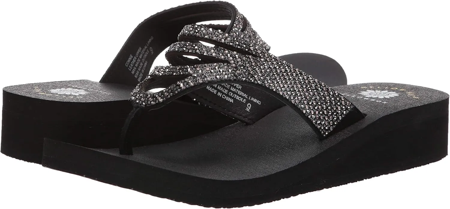 Yellow Box Women's Connie Wedge Sandal, Medium