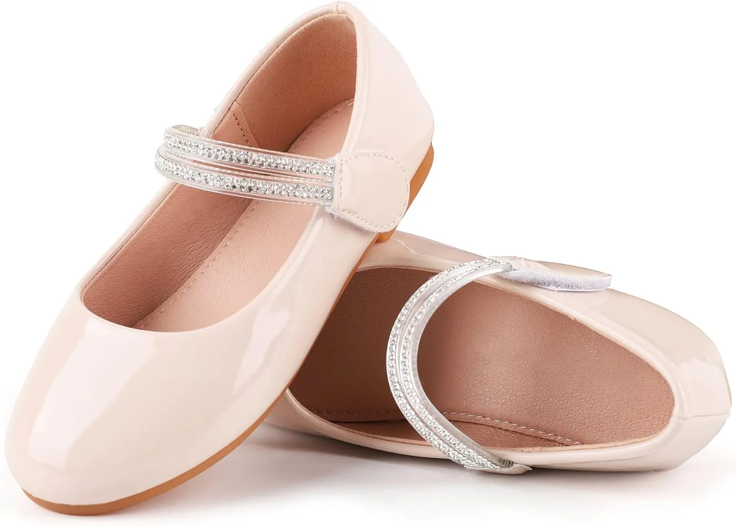 YUNICUS Girls Mary Jane Dress Shoes Ballet Flats for Girl Party School Shoes