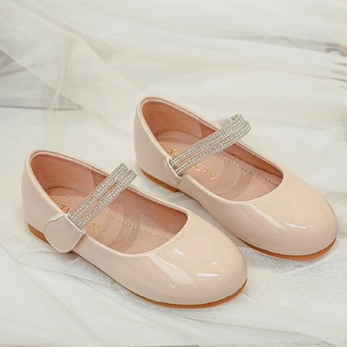 YUNICUS Girls Mary Jane Dress Shoes Ballet Flats for Girl Party School Shoes