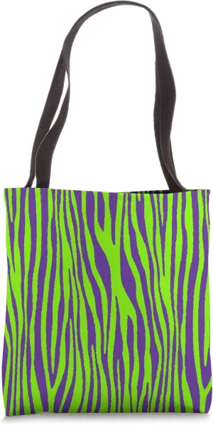 Zebra Pattern Camouflage Abstract In Lime Green Tote Bag