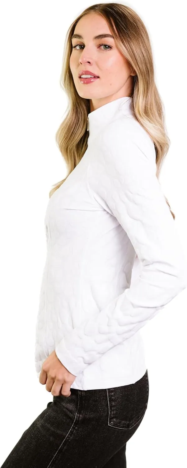 Zip Up Pullover with Thumb Holes